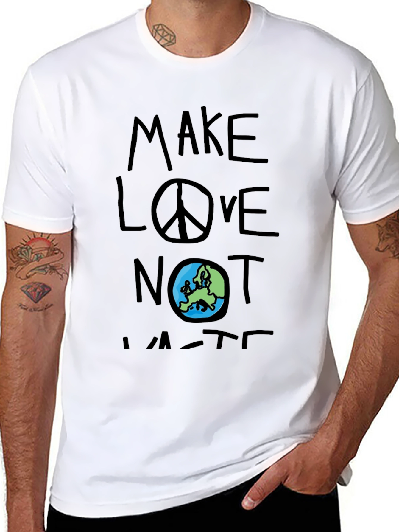 Make Love Not Waste Graphic T-Shirt