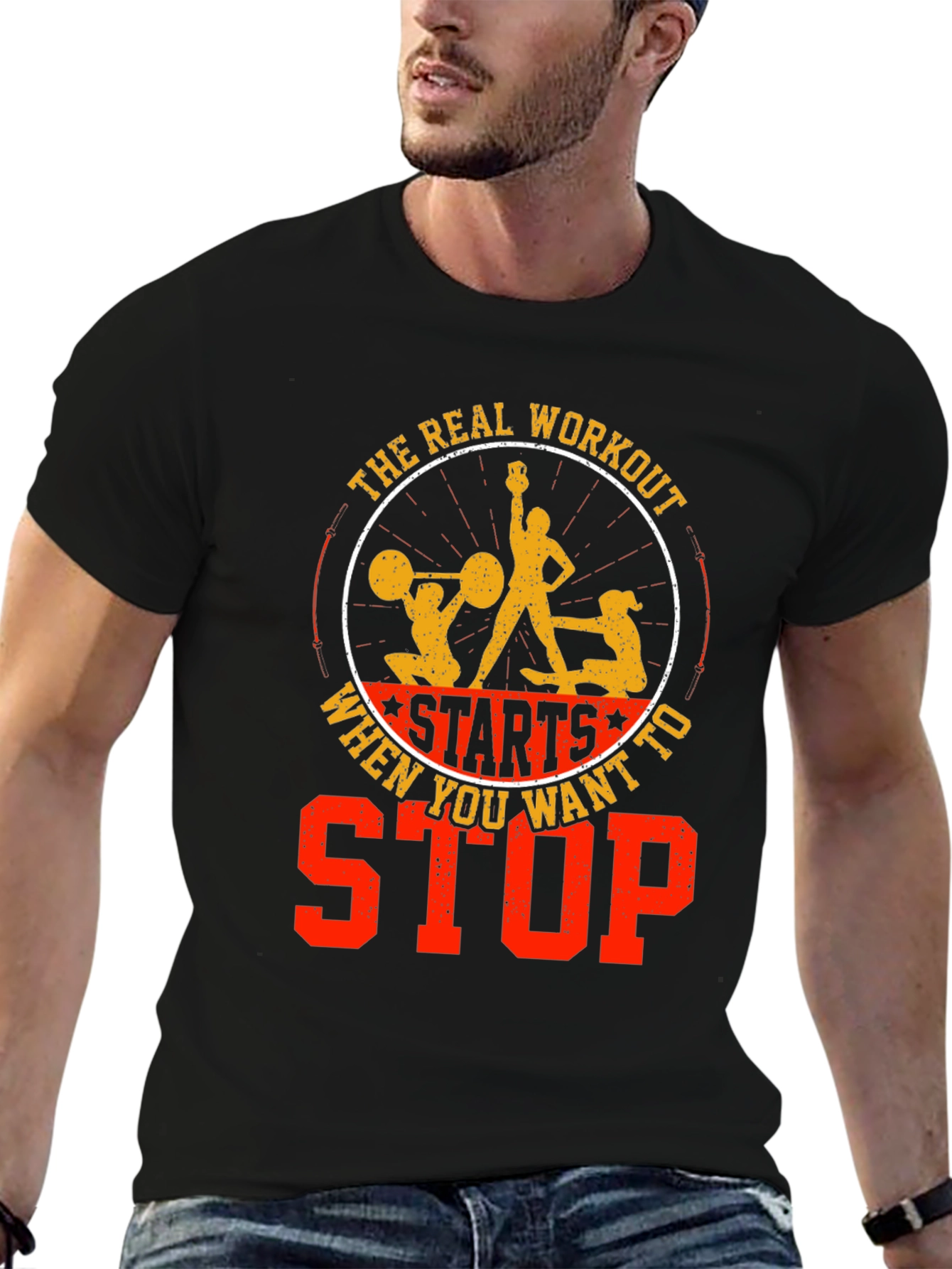 Motivational Workout Graphic Tee