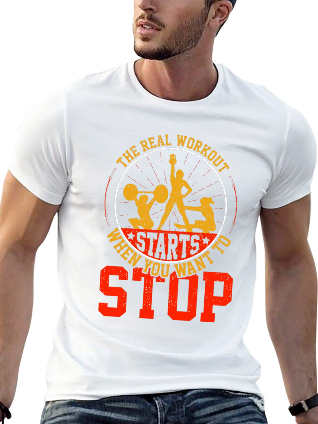 Motivational Workout Graphic Tee