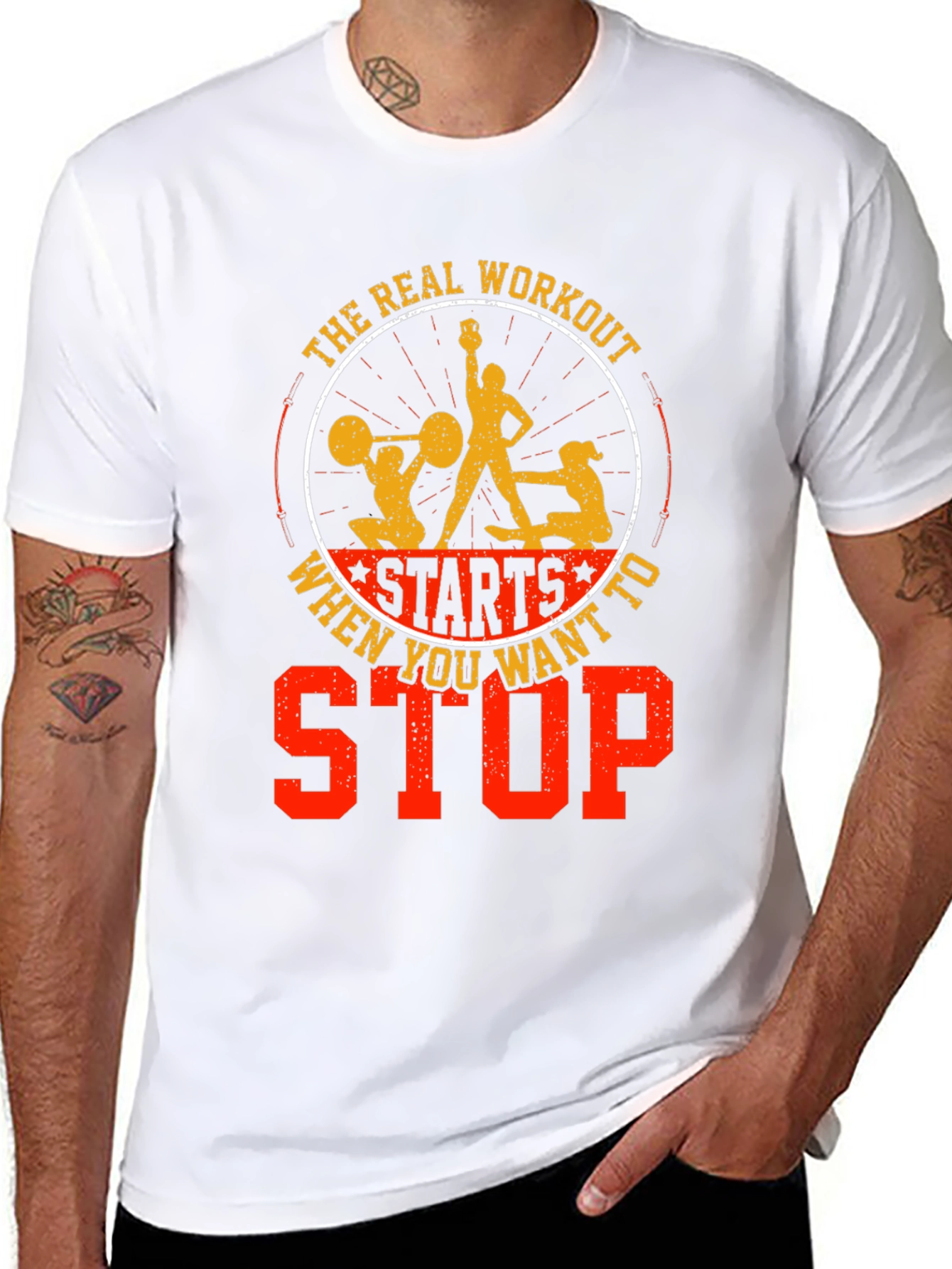 Motivational Workout Graphic Tee