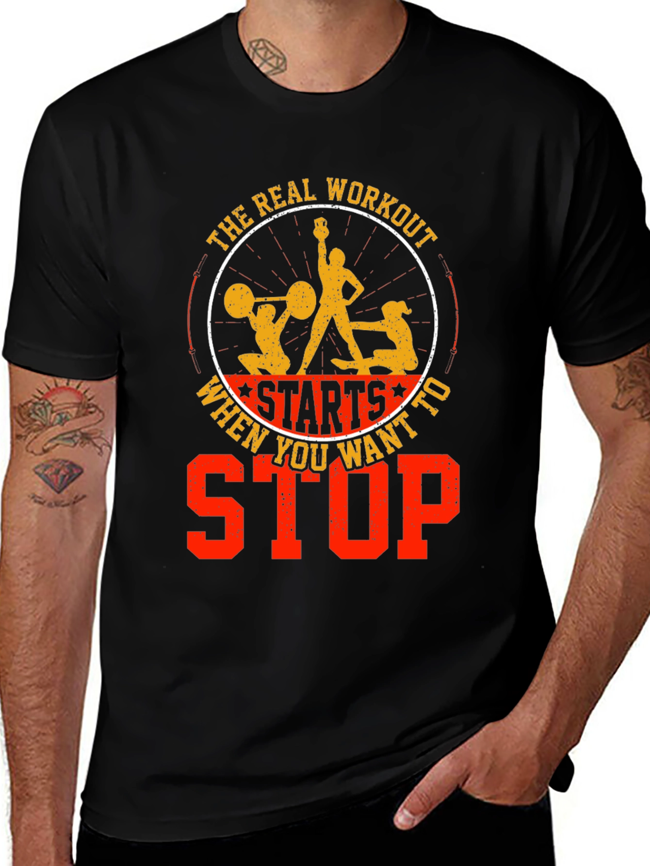 Motivational Workout Graphic Tee