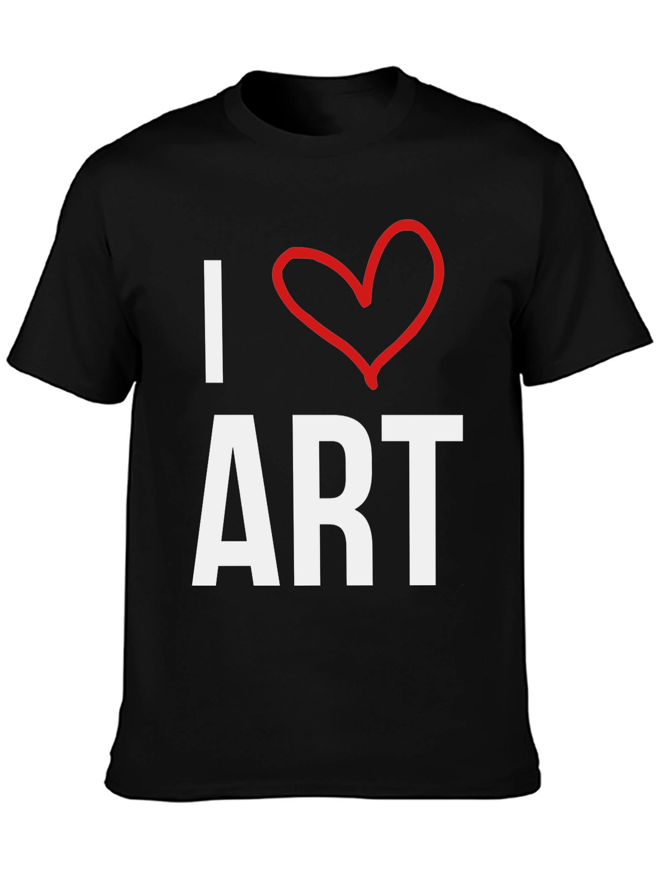 I Heart Art Black T-Shirt