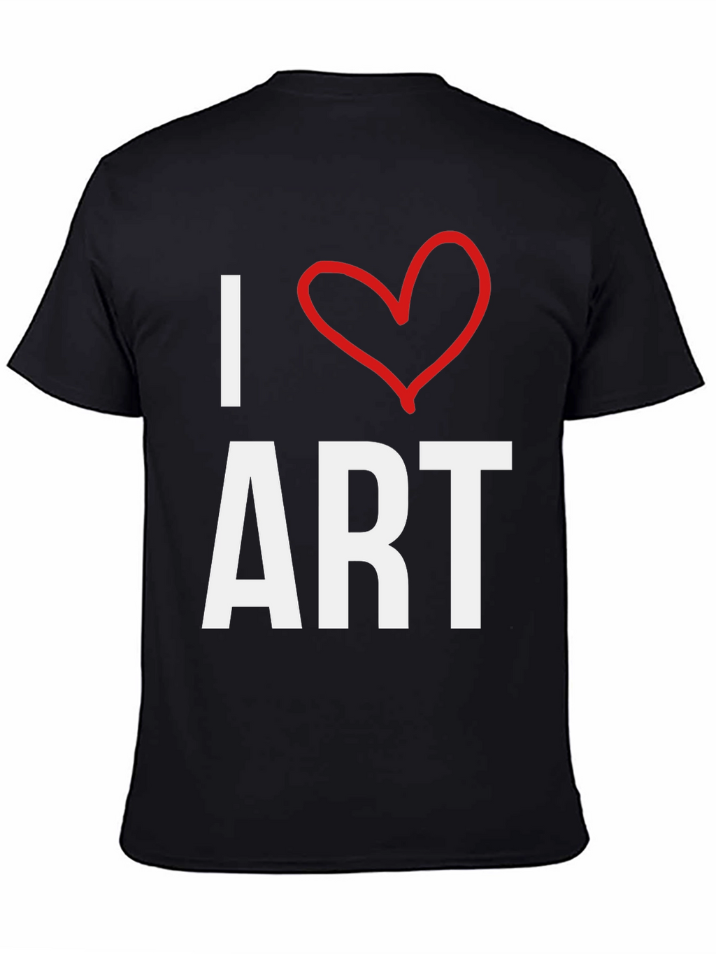 I Heart Art Black T-Shirt