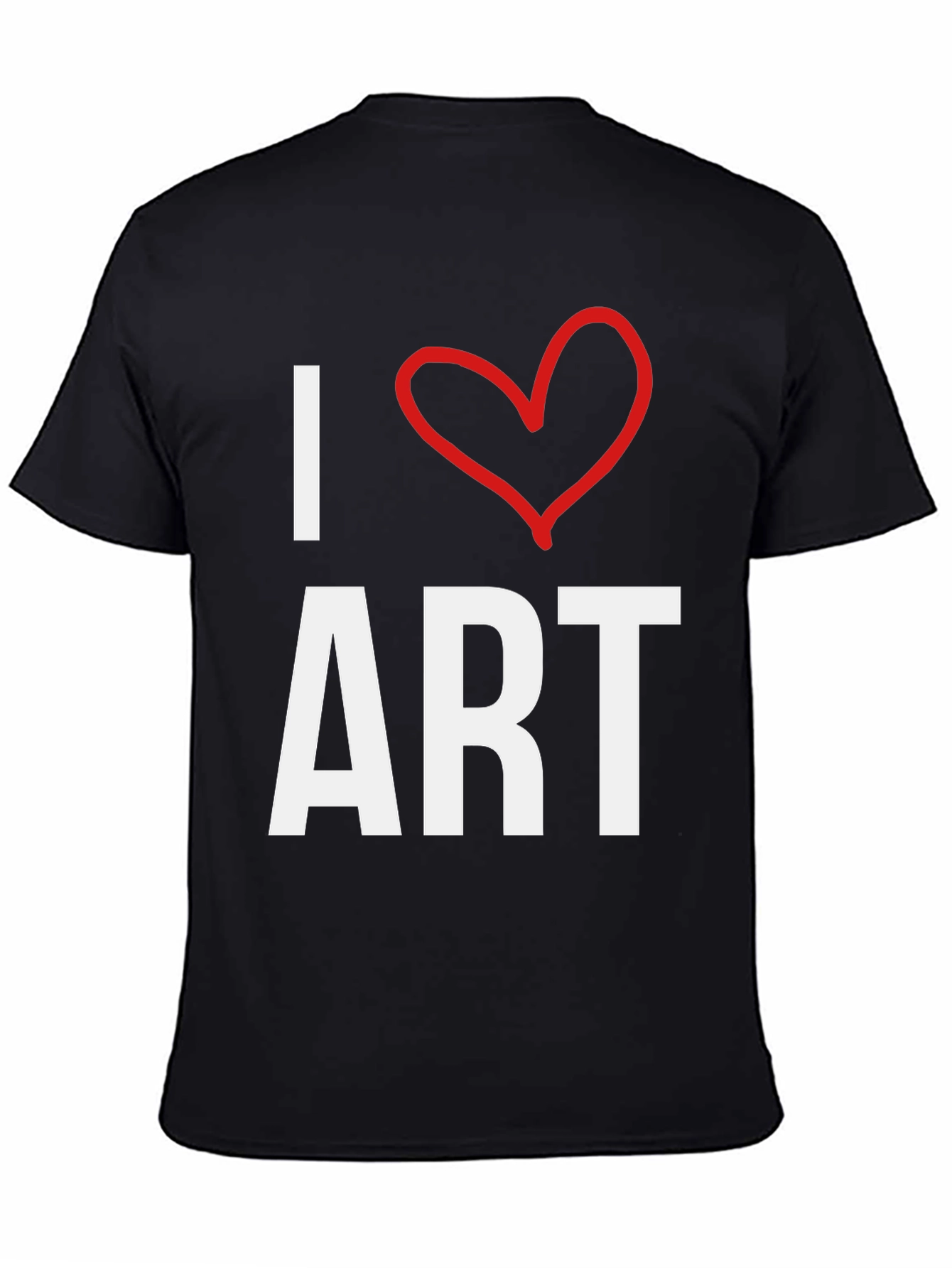 I Heart Art Black T-Shirt