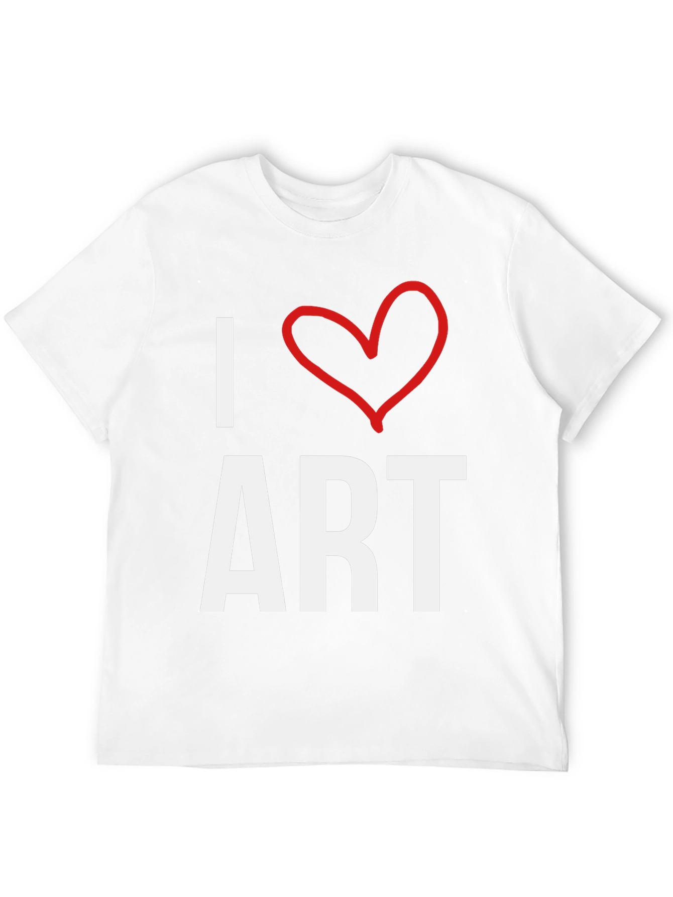 I Heart Art Black T-Shirt