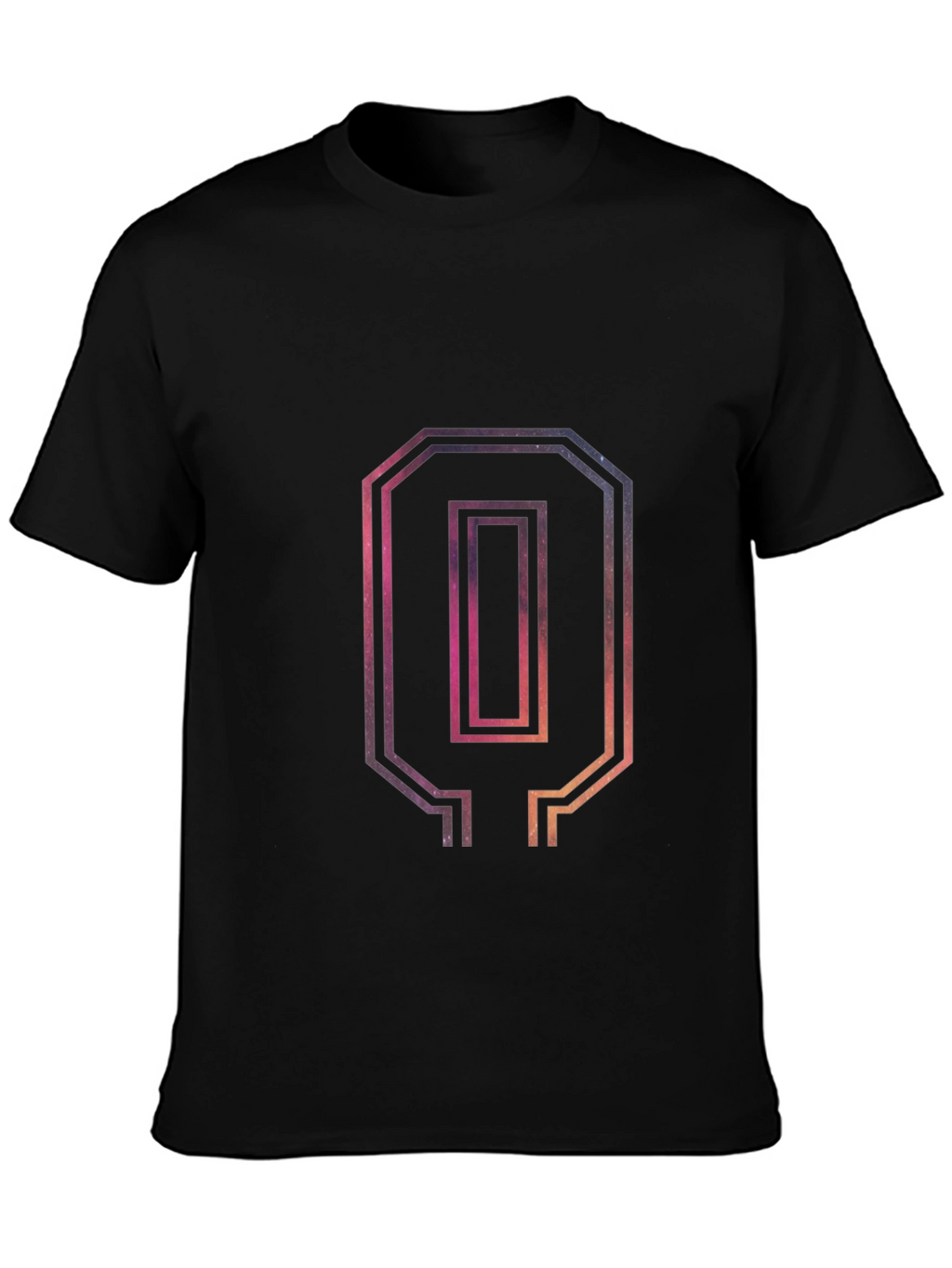 Number 0 Graphic Tee - Mens Black T-Shirt