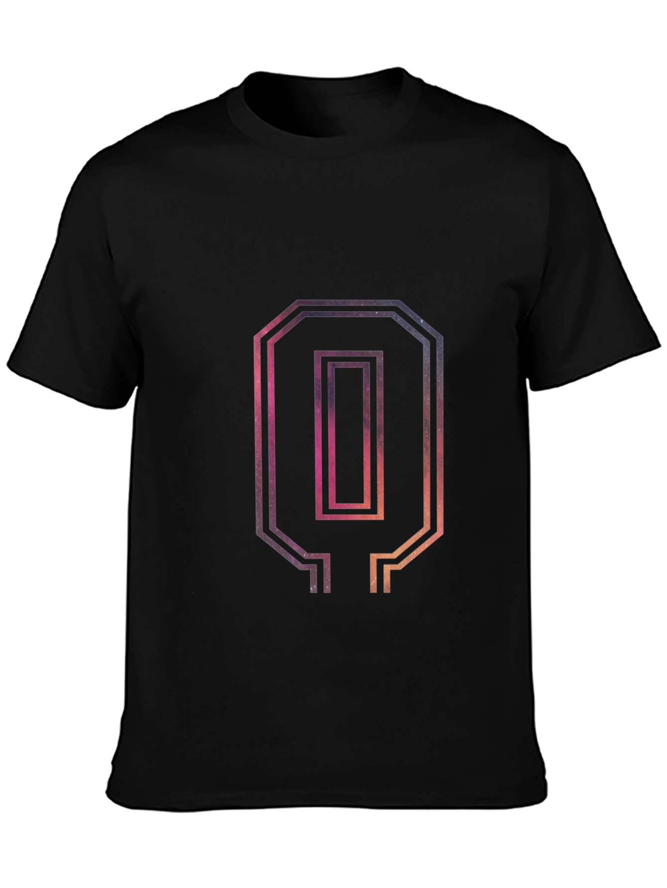 Number 0 Graphic Tee - Mens Black T-Shirt