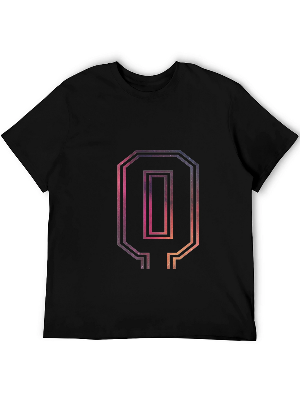 Number 0 Graphic Tee - Mens Black T-Shirt