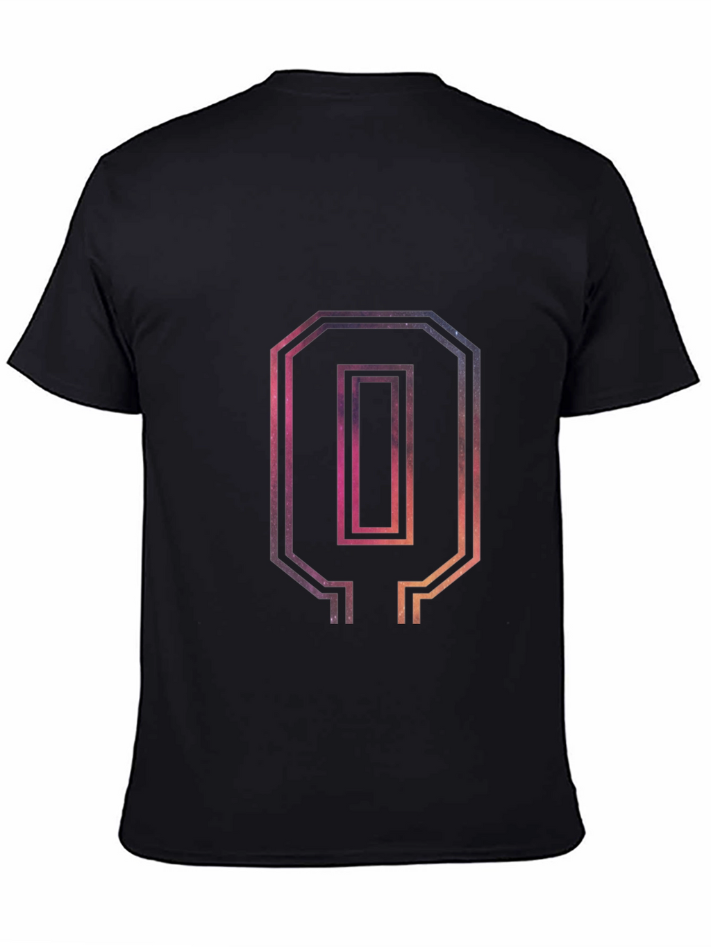 Number 0 Graphic Tee - Mens Black T-Shirt