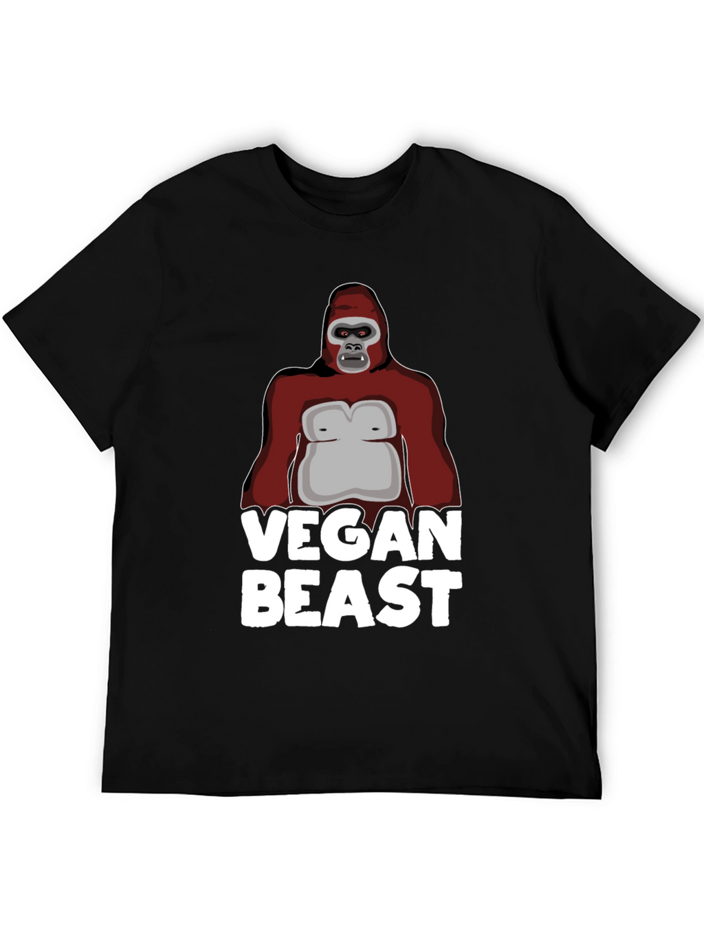 Vegan Beast Graphic T-Shirt - Animal Lover Tee