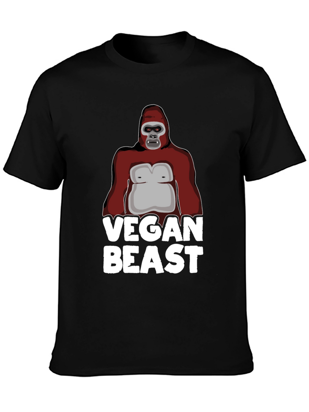 Vegan Beast Graphic T-Shirt - Animal Lover Tee