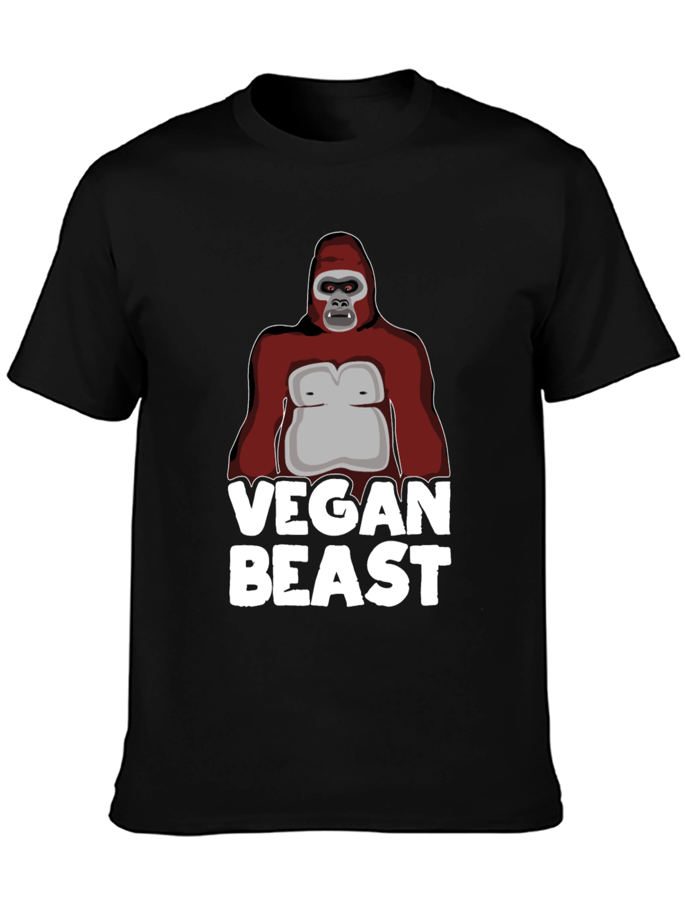 Vegan Beast Graphic T-Shirt - Animal Lover Tee