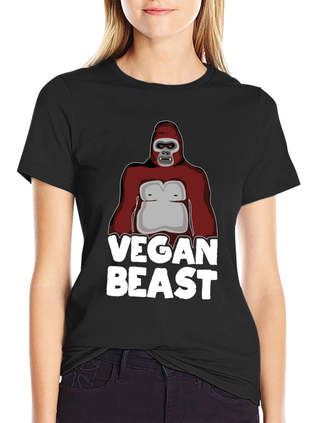 Vegan Beast Graphic T-Shirt - Animal Lover Tee