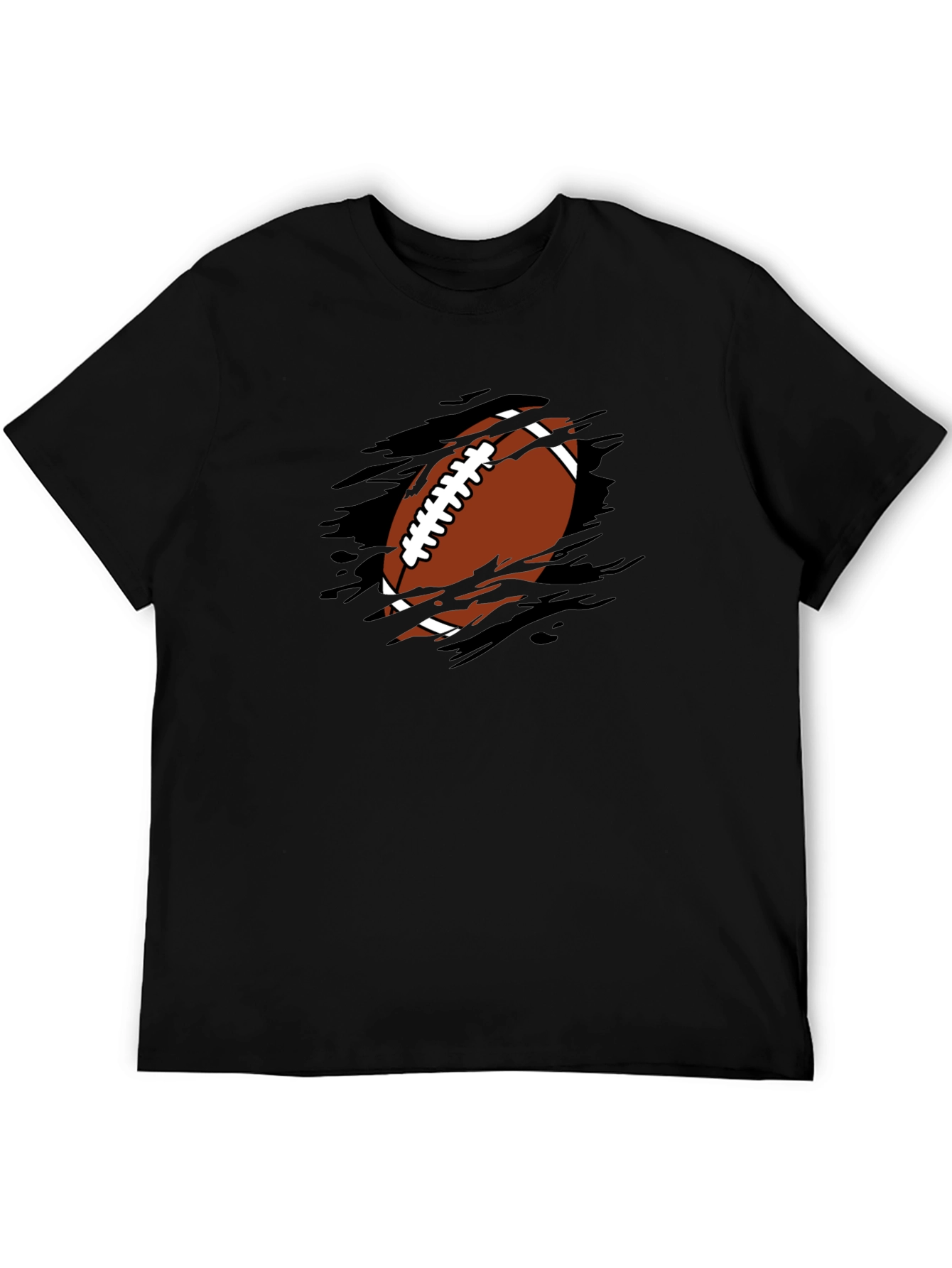 Football Graphic T-Shirt - Black
