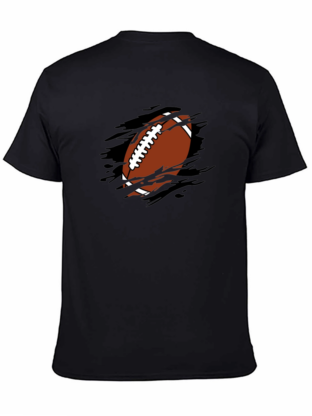 Football Graphic T-Shirt - Black