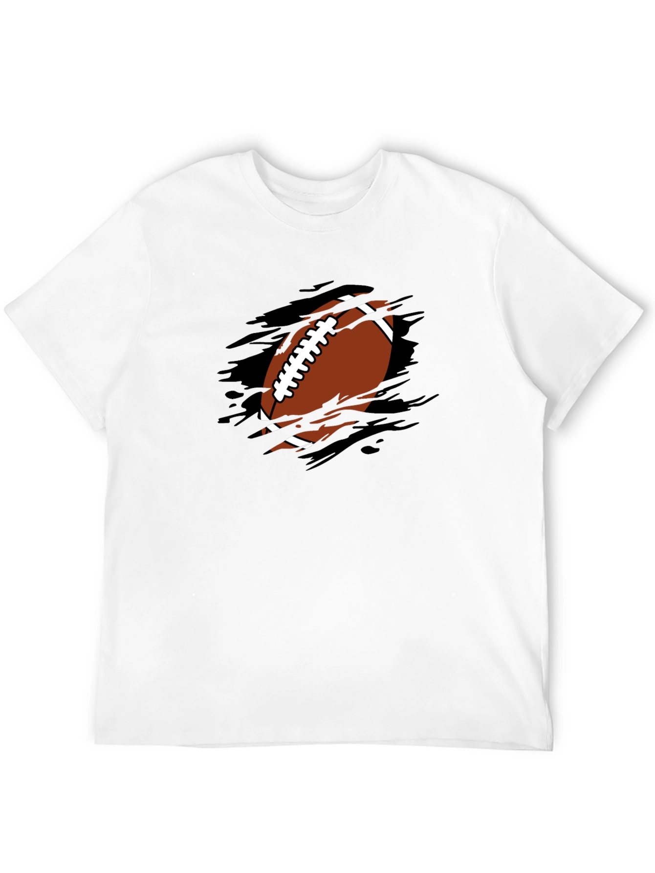 Football Graphic T-Shirt - Black
