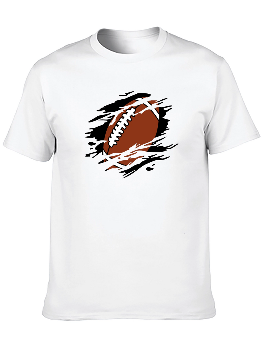 Football Graphic T-Shirt - Black