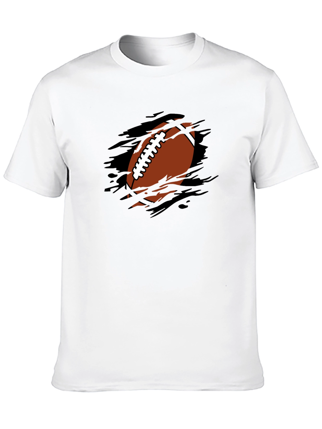Football Graphic T-Shirt - Black