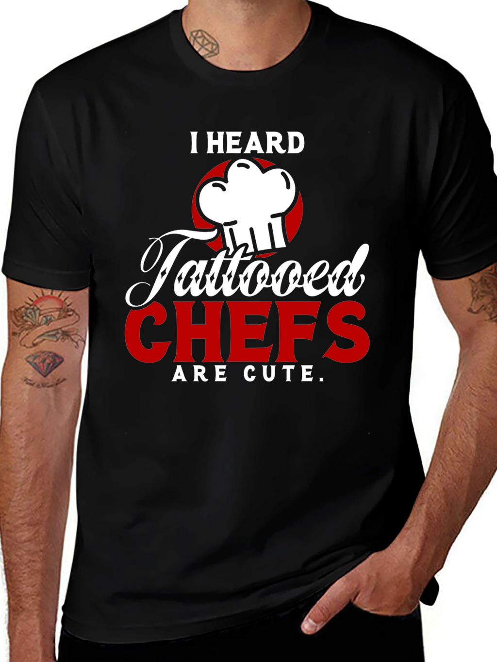 Tattooed Chefs Are Cute Graphic T-Shirt