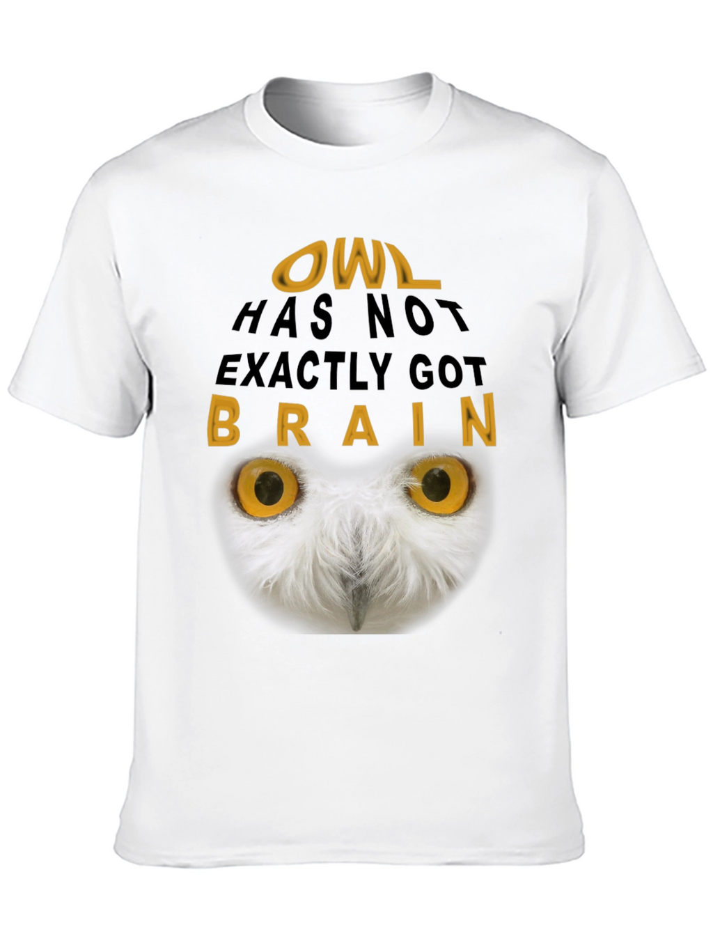 Owl Brain T-Shirt - Funny Graphic Tee