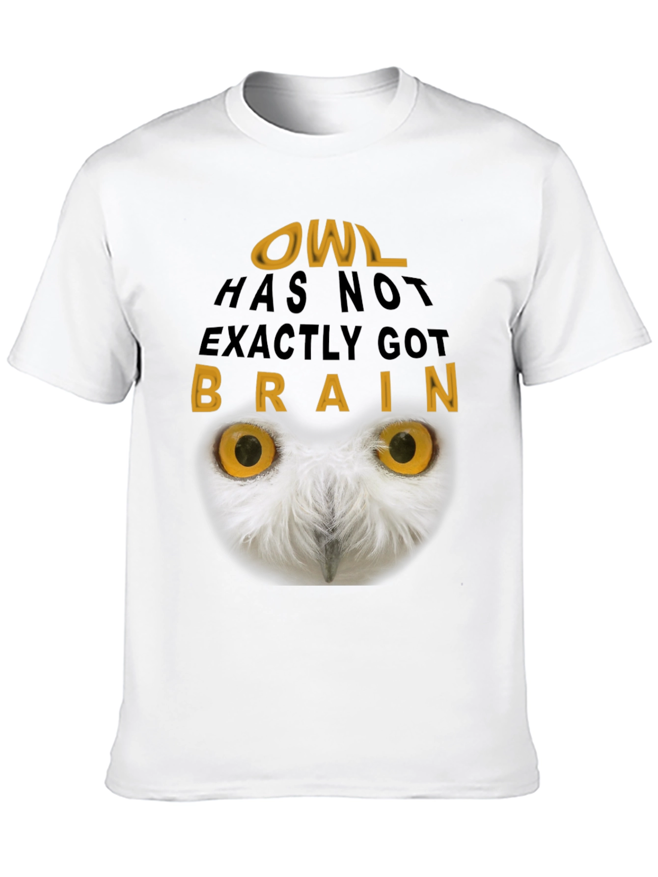 Owl Brain T-Shirt - Funny Graphic Tee
