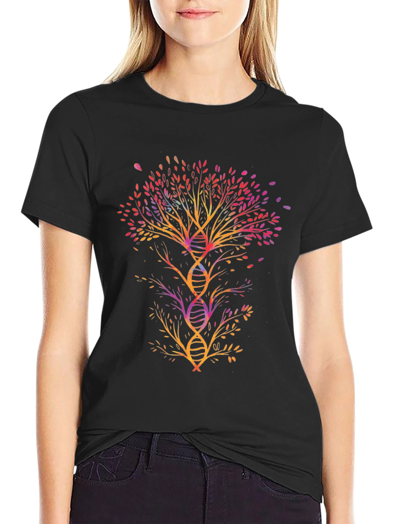 DNA Tree of Life Graphic Tee - Stylish Science Shirt