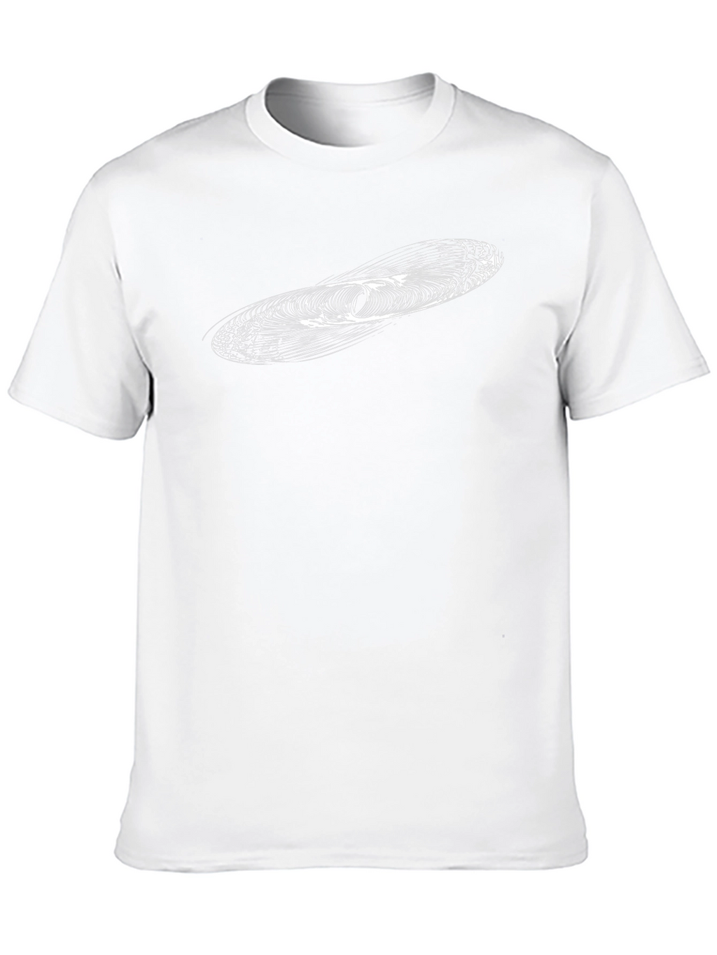 Modern Abstract Graphic Print Black T-Shirt