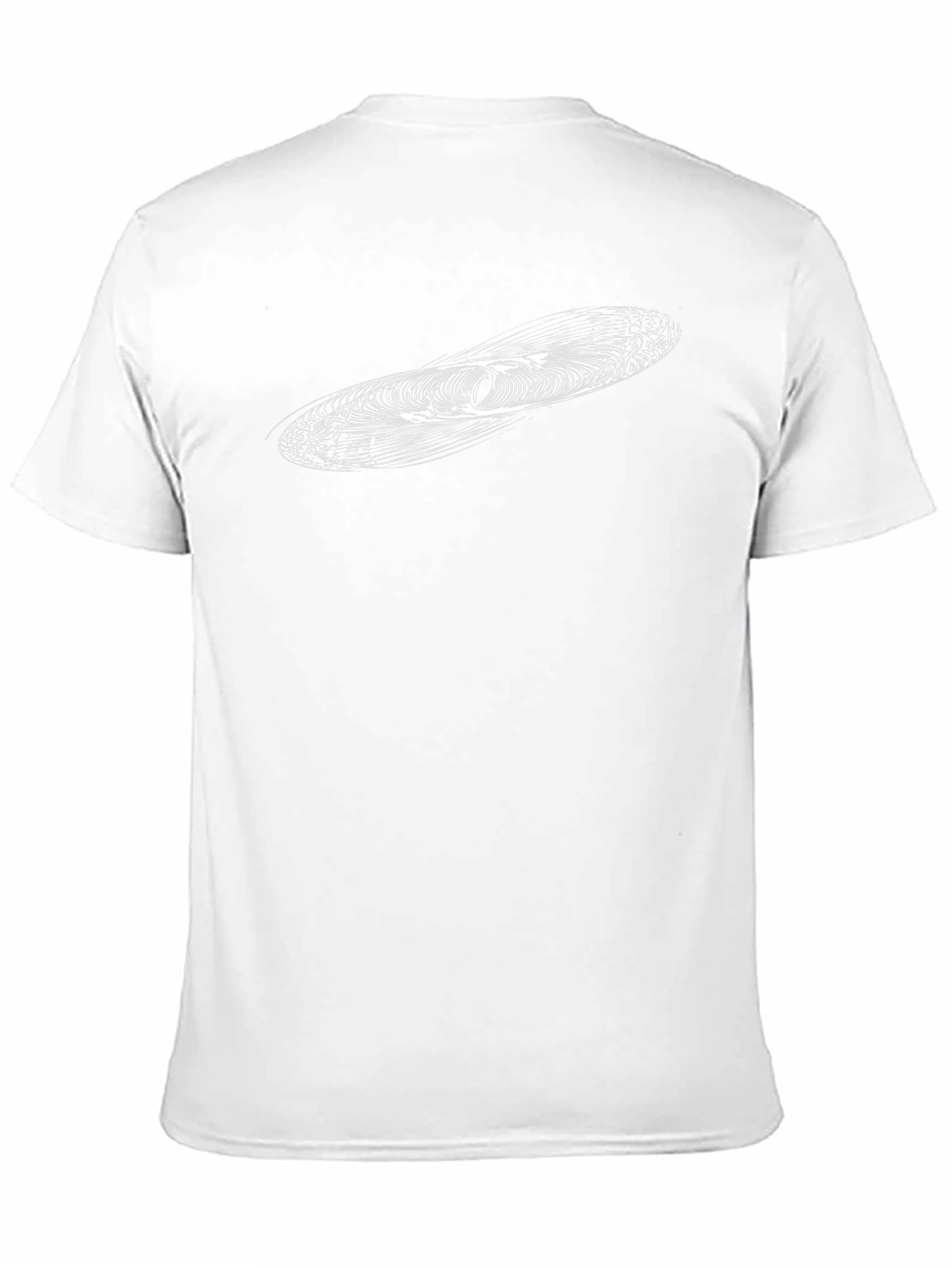 Modern Abstract Graphic Print Black T-Shirt