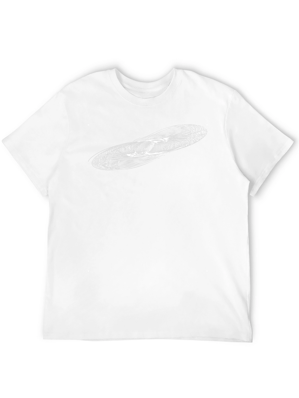 Modern Abstract Graphic Print Black T-Shirt