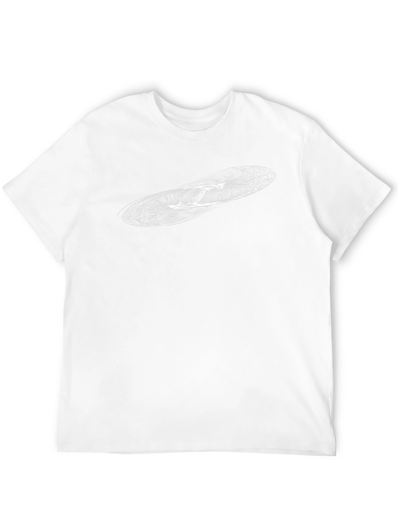Modern Abstract Graphic Print Black T-Shirt