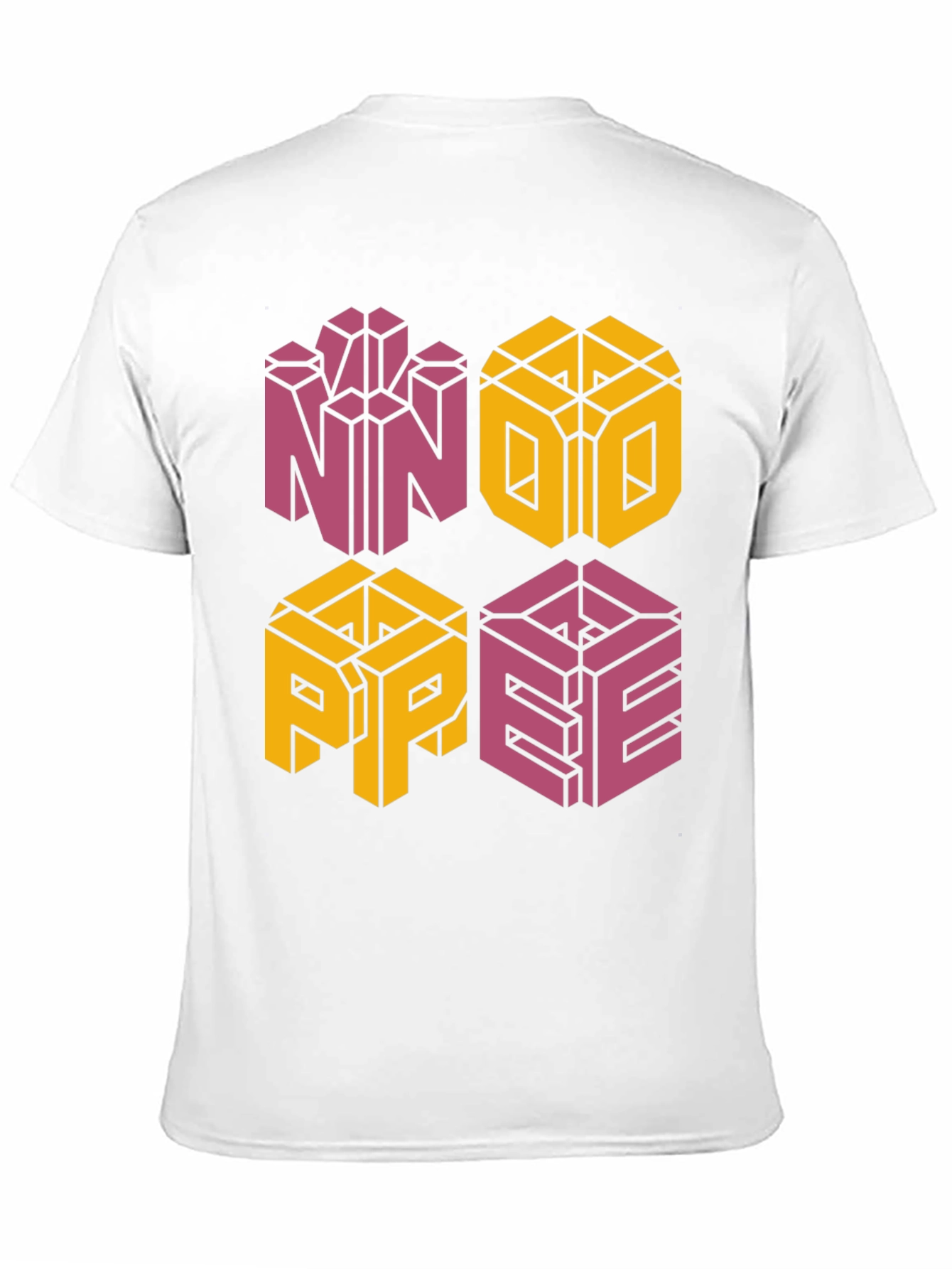 Retro NOPE Graphic Tee - Unique Geometric Design
