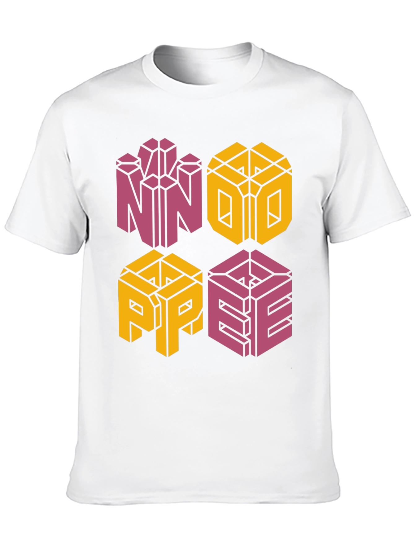 Retro NOPE Graphic Tee - Unique Geometric Design