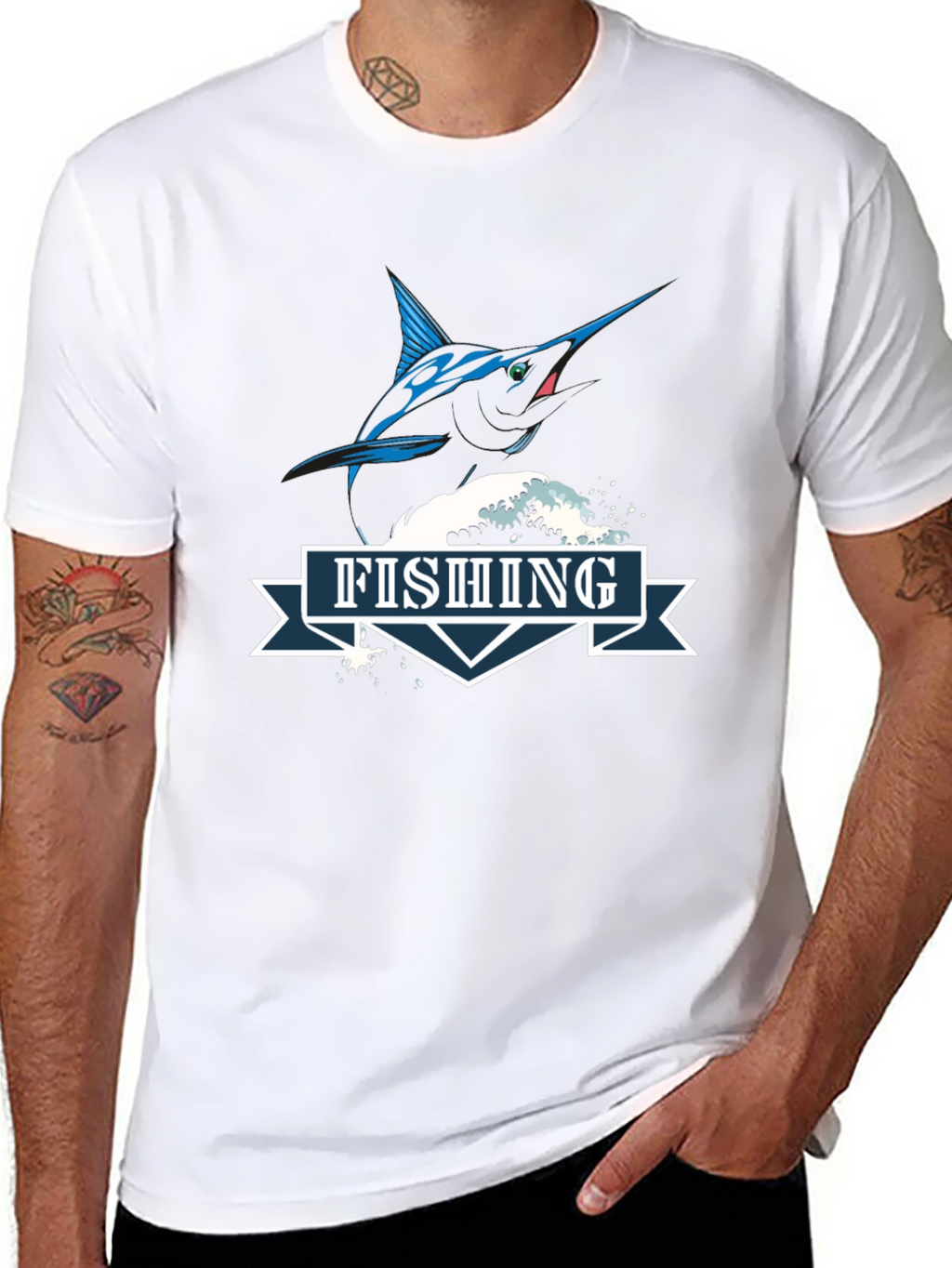 Fishing T-Shirt - Marlin Design