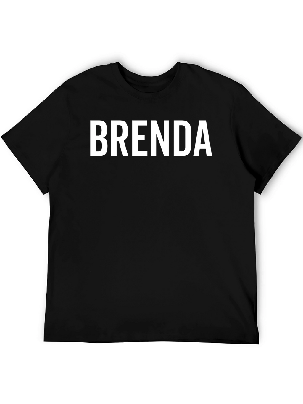 Brenda Black Cotton Graphic Tee Shirt