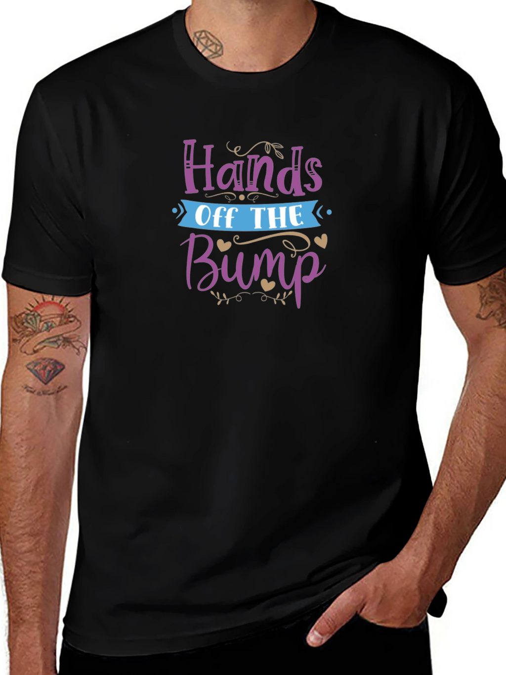 Hands Off the Bump T-Shirt - Pregnancy Tee