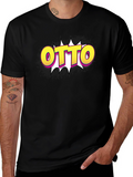 Otto Pop Art Graphic Black T-Shirt