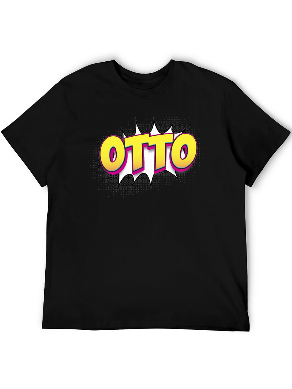 Otto Pop Art Graphic Black T-Shirt