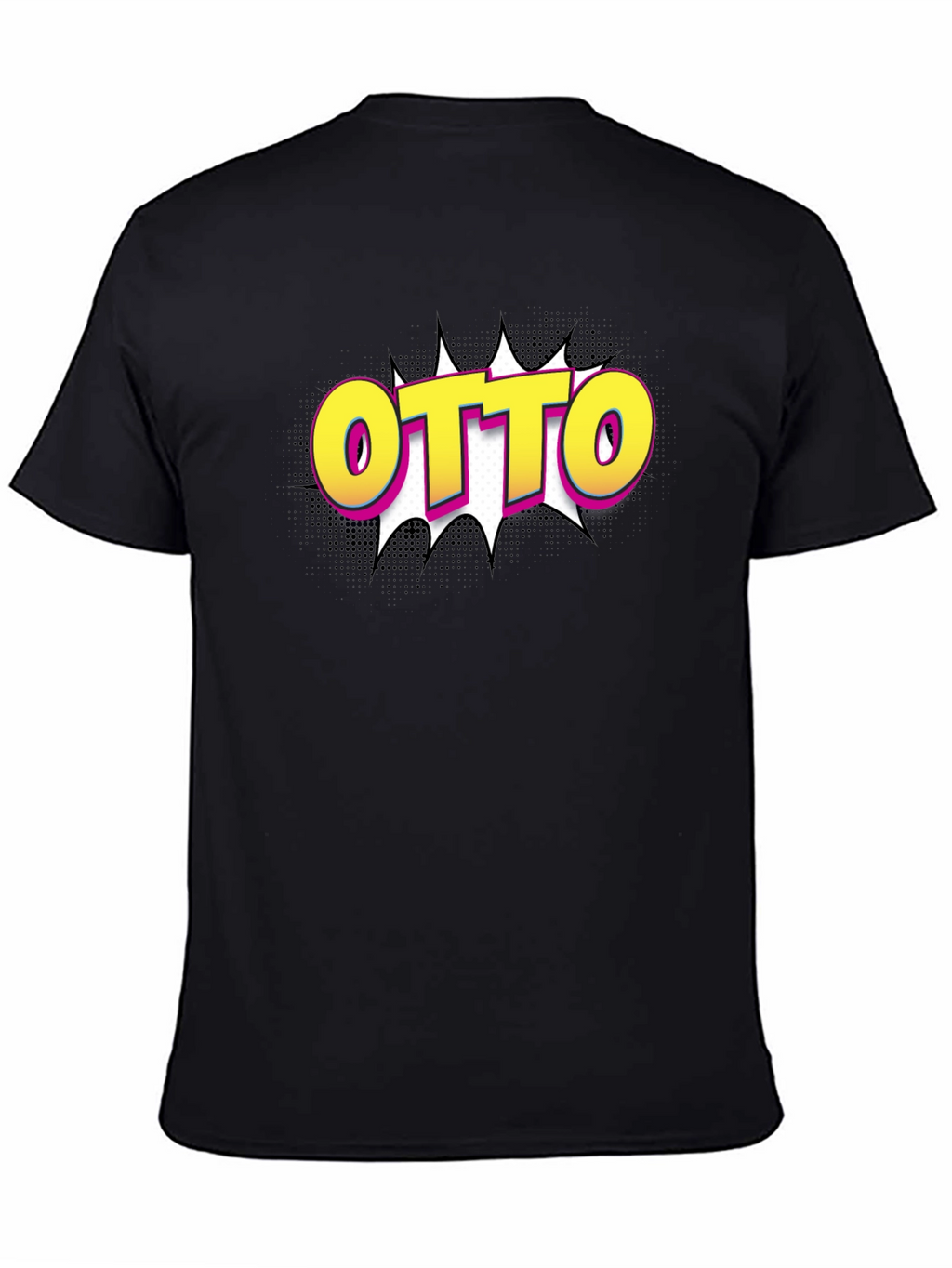 Otto Pop Art Graphic Black T-Shirt