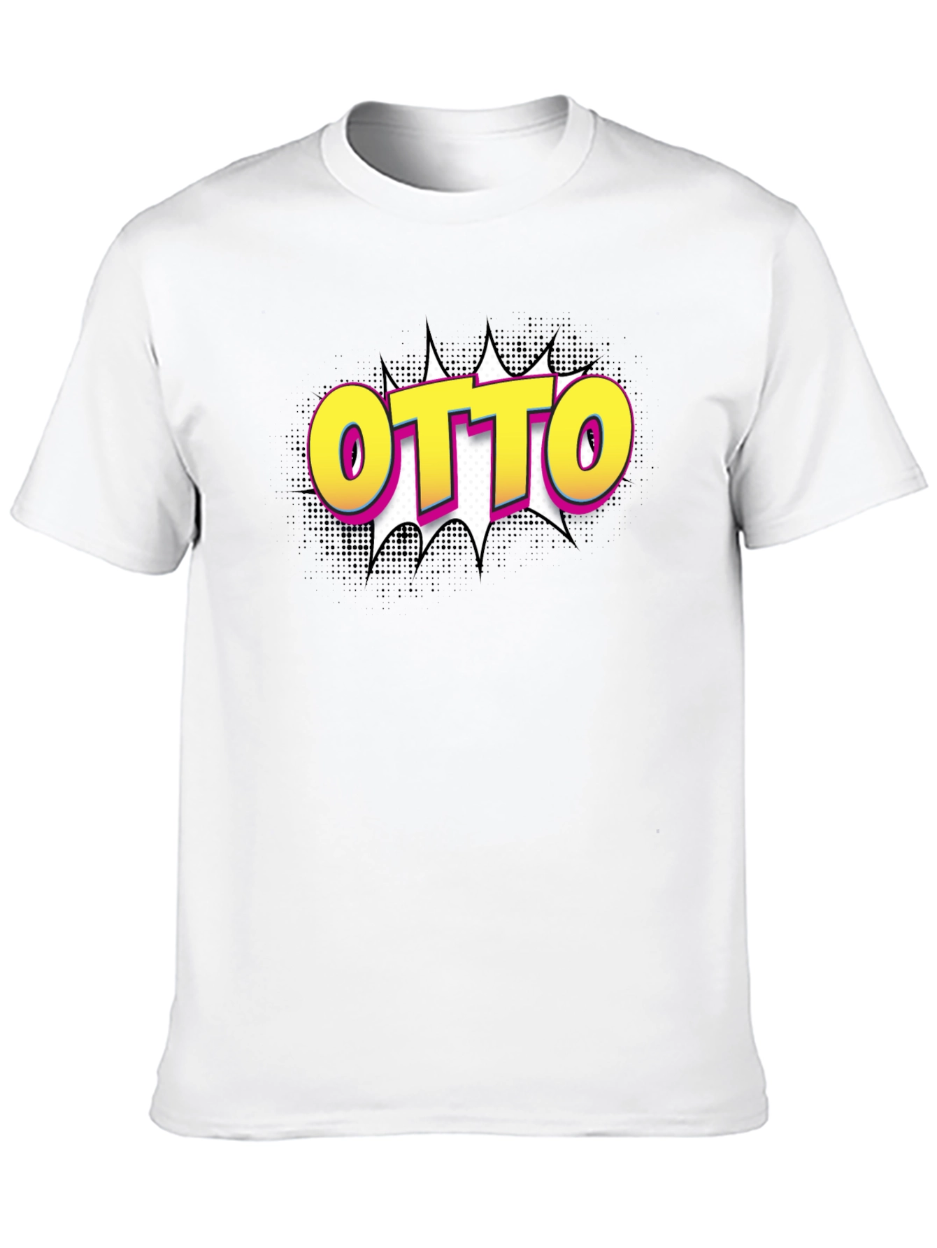 Otto Pop Art Graphic Black T-Shirt