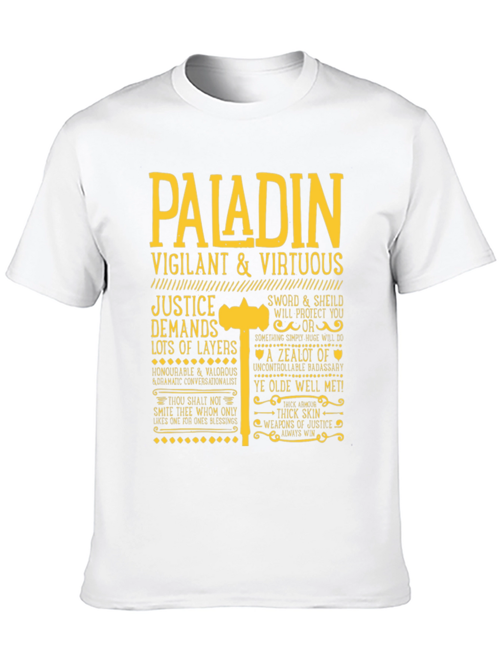 Paladin Vigilant & Virtuous Graphic Tee