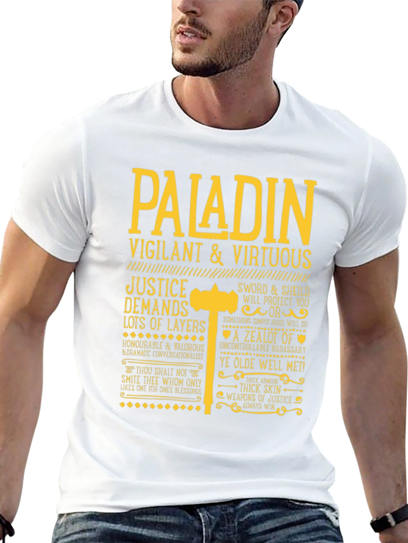 Paladin Vigilant & Virtuous Graphic Tee