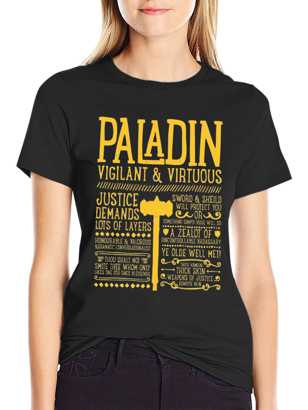Paladin Vigilant & Virtuous Graphic Tee