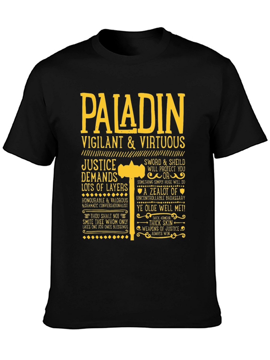 Paladin Vigilant & Virtuous Graphic Tee