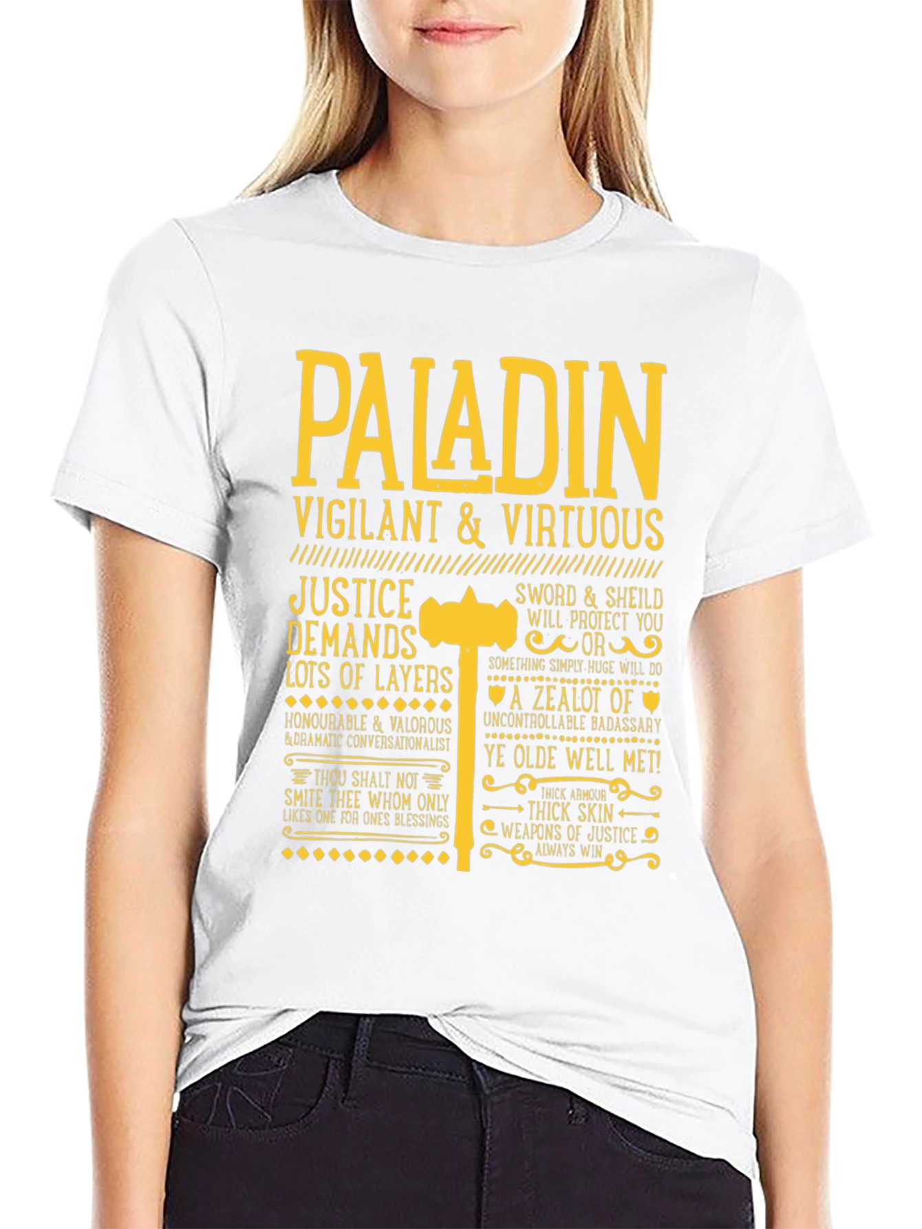 Paladin Vigilant & Virtuous Graphic Tee