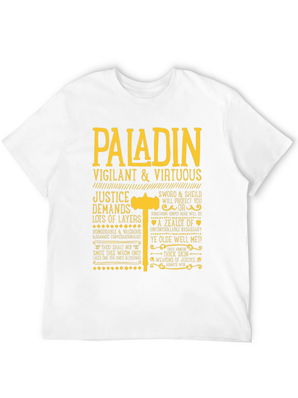 Paladin Vigilant & Virtuous Graphic Tee