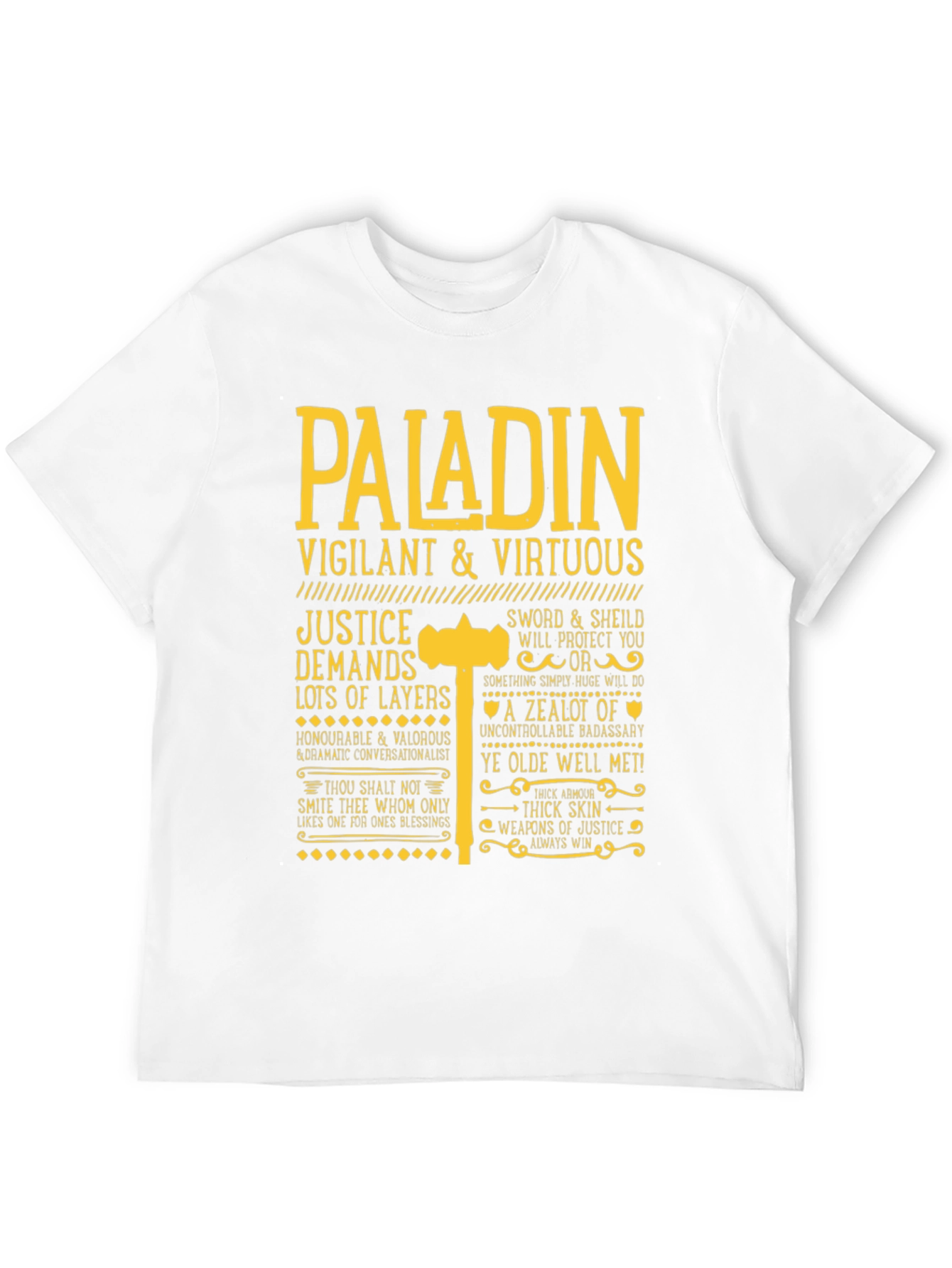 Paladin Vigilant & Virtuous Graphic Tee