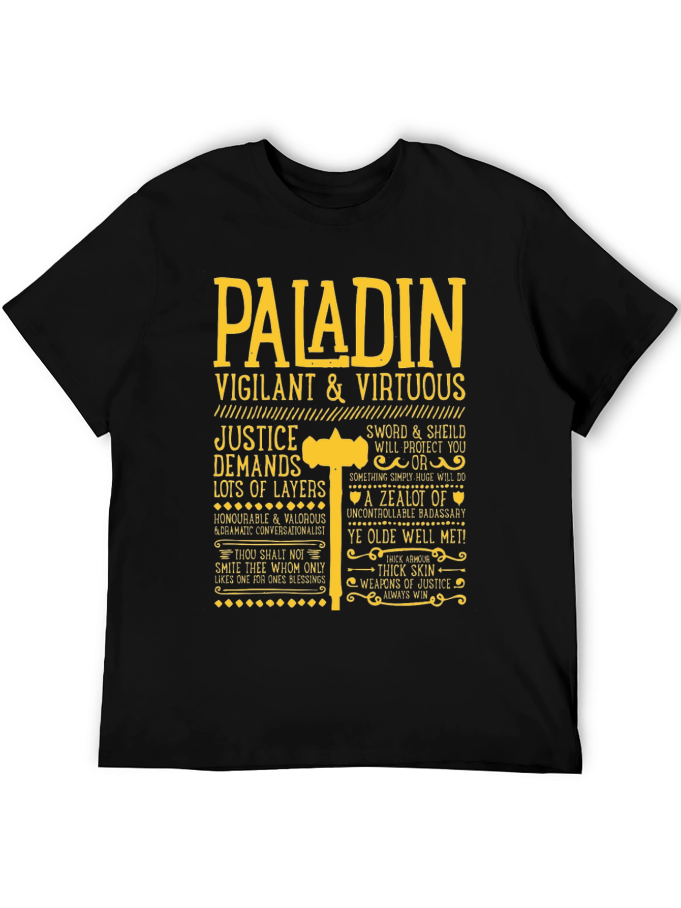 Paladin Vigilant & Virtuous Graphic Tee