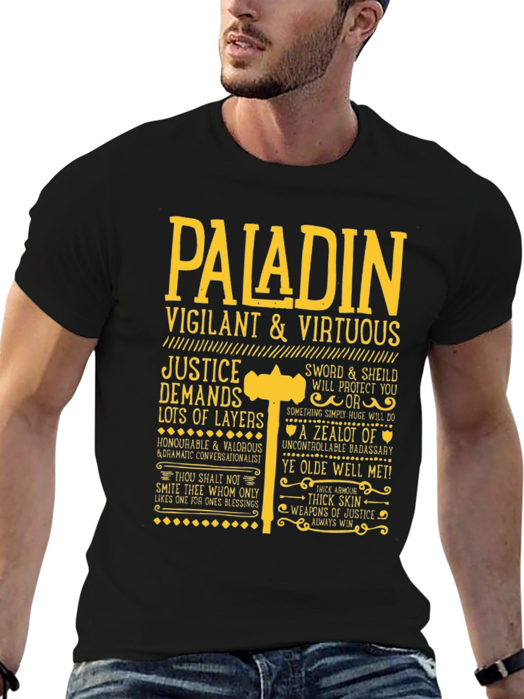 Paladin Vigilant & Virtuous Graphic Tee