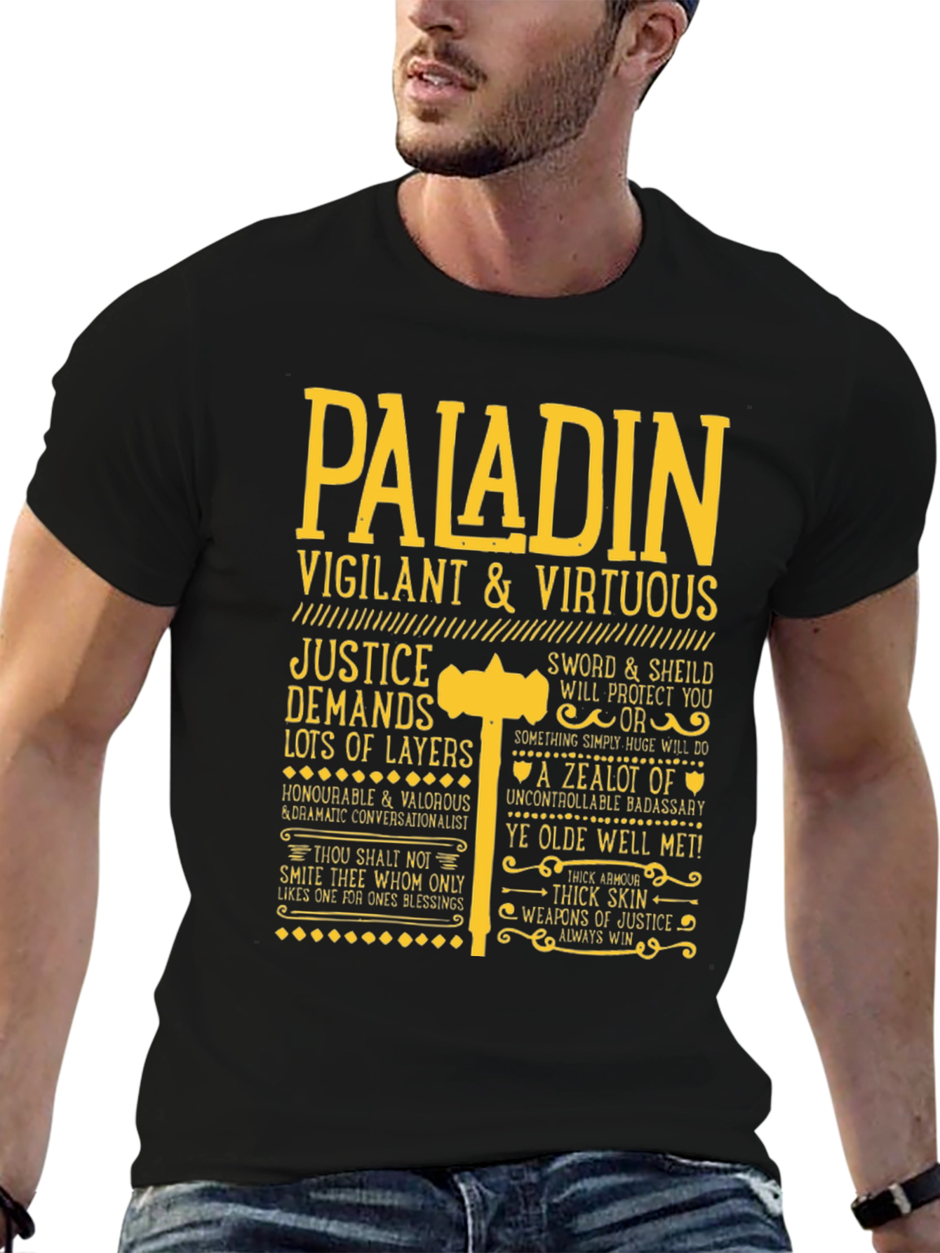 Paladin Vigilant & Virtuous Graphic Tee