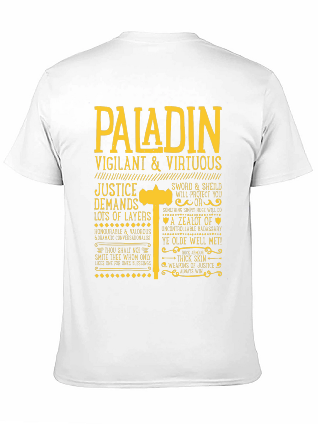 Paladin Vigilant & Virtuous Graphic Tee